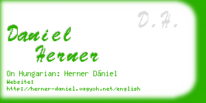 daniel herner business card